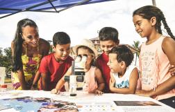 A beautiful day for the first release in New Caledonia A beautiful day for the first release in New Caledonia