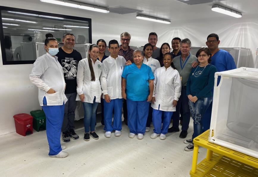 WMP staff in lab