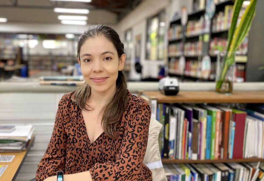 Sandra Valencia, Service Manager at the Santa Cruz Library